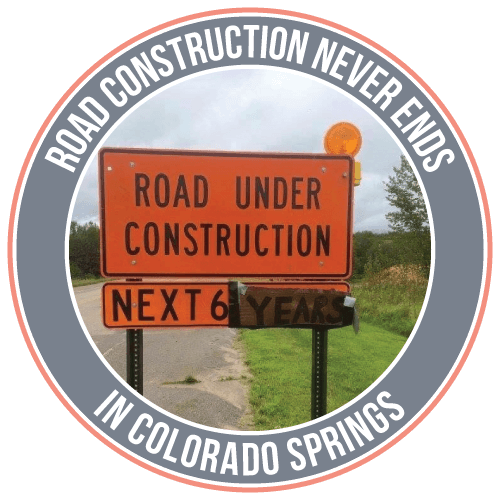 Road construction never ends in Colorado Springs