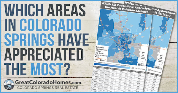 Which ares have appreciated the most in Colorado Springs?