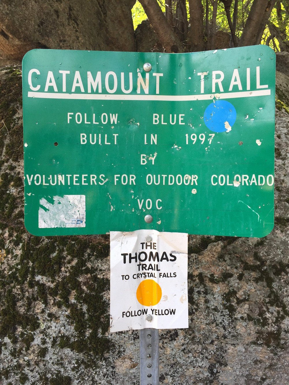 Catamount Trailhead in Green Mountain Falls