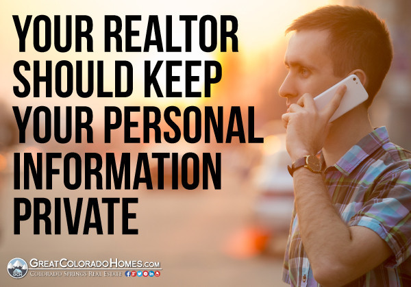 Your Realtor Should Keep Your Personal information Private