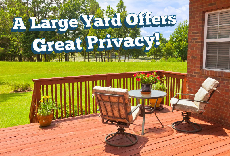 A Large Yard Offers Great Privacy in Colorado