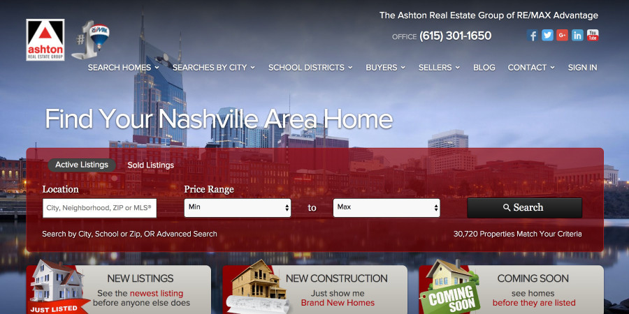 Ashton Real Estate Group Homepage