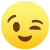 winking emoji
