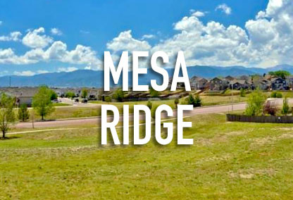 Mesa Ridge Neighborhood in Fountain, CO