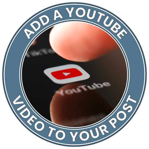 add a youtube video to your post