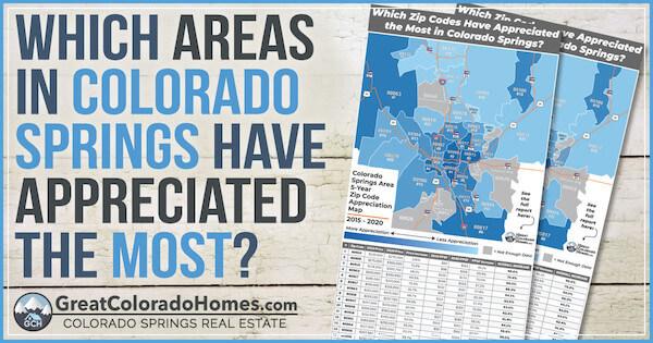Which areas in Colorado Springs have appreciated the most?