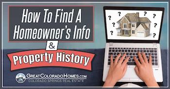how to find a homeowner and the property history